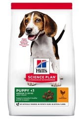 Hill's Science Plan Medium Puppy kucēnu barība ar vistu, 14 kg cena un informācija | Sausā barība suņiem | 220.lv