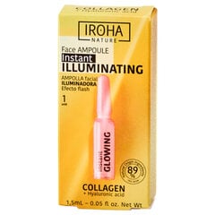 Ātras iedarbības sejas ādas izgaismojoša ampula Iroha Instant Flash Glowing 1,5 ml цена и информация | Сыворотки для лица, масла | 220.lv