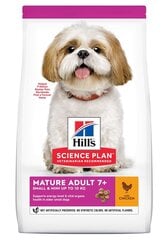 Hill's Sience Plan Small & Mini Mature Adult 7+ suņu barība ar vistu, 3 kg цена и информация |  Сухой корм для собак | 220.lv