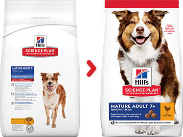 Hill's Science Plan Medium Mature Adult 7+ suņu barība ar vistu, 14 kg cena un informācija | Sausā barība suņiem | 220.lv