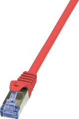 LOGILINK - Patch Cable Cat.6A 10G S/FTP PIMF PrimeLine red 5m cena un informācija | Kabeļi un vadi | 220.lv