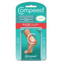 COMPEED, plāksteris tulznām, vidējais izmērs, 5 gab. cena un informācija | Pirmā palīdzība | 220.lv