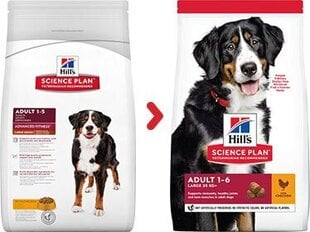 Hill's Sience Plan Large Breed Adult suņu barība ar vistu, 14 kg cena un informācija | Sausā barība suņiem | 220.lv