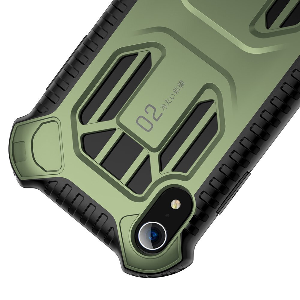 Baseus izturīgs vāciņš ar ventilācijas režģi Apple iPhone XR zaļš цена и информация | Telefonu vāciņi, maciņi | 220.lv
