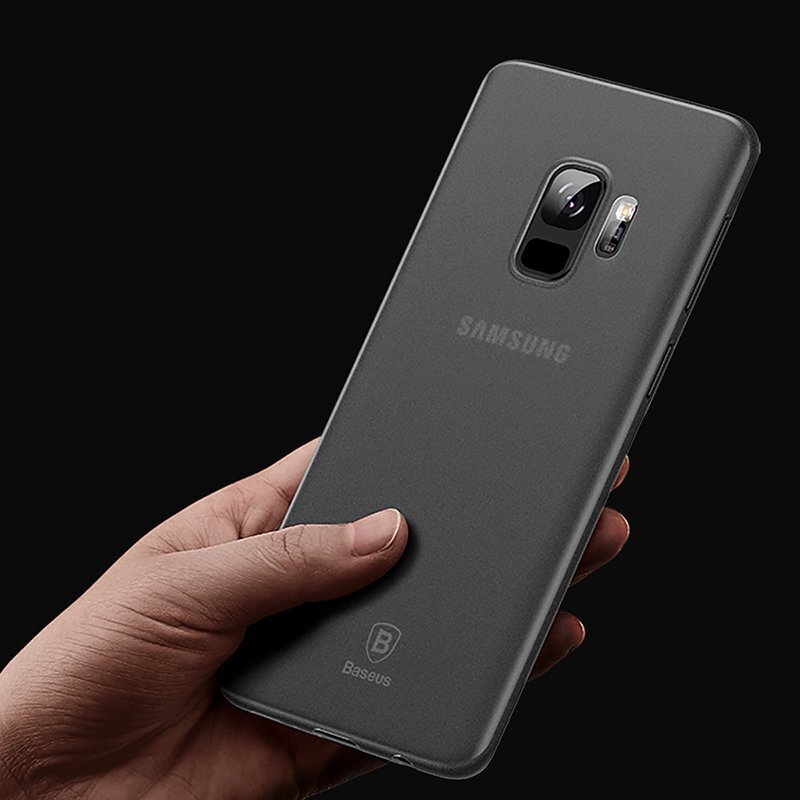 Baseus Wing Case Ultra Thin Lightweight PP Cover for Samsung Galaxy S9 G960 grey (WISAS9-01) (Grey) cena un informācija | Telefonu vāciņi, maciņi | 220.lv