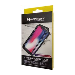 Wozinsky Magnetic Case Full Body Front and Back Cover for iPhone XS Max black (Black) cena un informācija | Telefonu vāciņi, maciņi | 220.lv