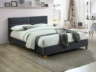 Кровать Signal Meble Sierra Velvet 160x200 см, серая цена и информация | Кровати | 220.lv