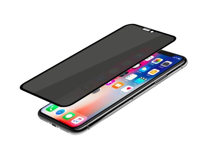 Ekrāna PRIVACY aizsargstikls SoundBerry priekš iPhone XR/11 Melns cena un informācija | Ekrāna aizsargstikli | 220.lv