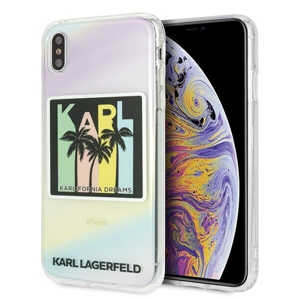 Karl Lagerfeld KLHCI65IRKD iPhone Xs Max hardcase Kalifornia Dreams cena un informācija | Telefonu vāciņi, maciņi | 220.lv