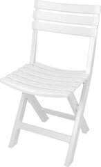 Salokāms āra krēsls Komodo, balts цена и информация | Садовые стулья, кресла, пуфы | 220.lv