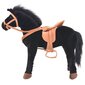 Stāvošs plīša rotaļu zirgs, melns cena un informācija | Mīkstās (plīša) rotaļlietas | 220.lv