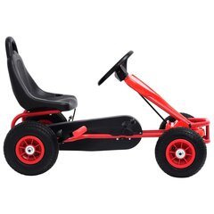 vidaXL Картинг в педалями и пневматическими шинами, красный цена и информация | Игрушки для малышей | 220.lv