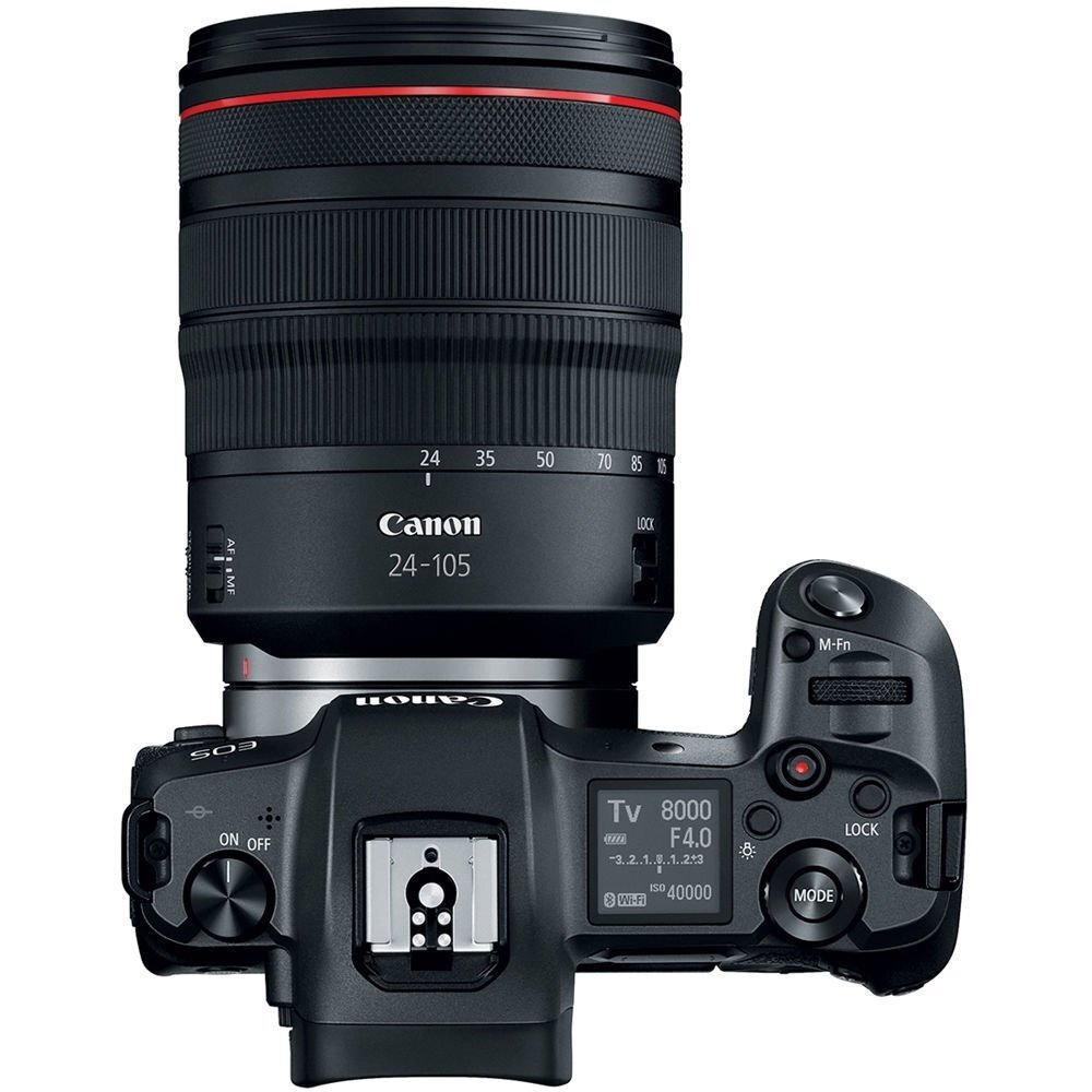 Canon EOS R RF 24-105mm f/4L IS USM ar adapteri EF - EOS R cena un informācija | Digitālās fotokameras | 220.lv