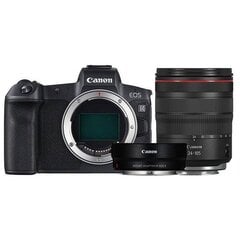 Canon EOS R RF 24-105mm f/4L IS USM ar adapteri EF - EOS R cena un informācija | Digitālās fotokameras | 220.lv