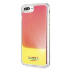 Guess GUHCI8LGLCPI iPhone 7/8 Plus pink hard case California Glow in the dark cena un informācija | Telefonu vāciņi, maciņi | 220.lv