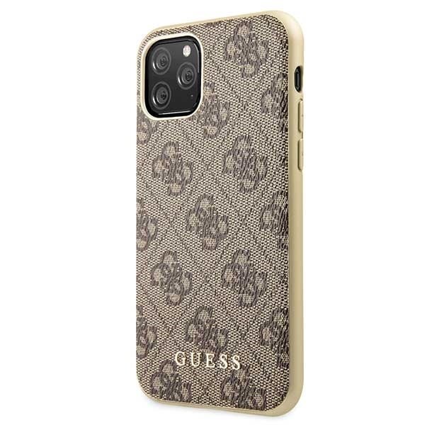 Guess GUHCN58G4GB iPhone 11 Pro brown hard case 4G Collection (Brown) cena un informācija | Telefonu vāciņi, maciņi | 220.lv