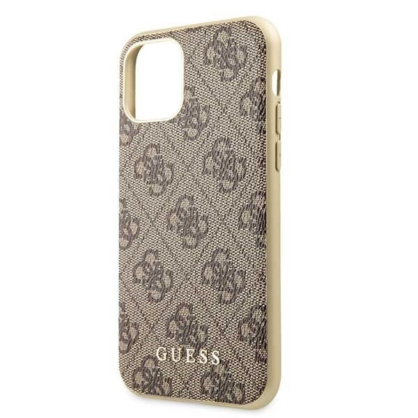 Guess GUHCN58G4GB iPhone 11 Pro brown hard case 4G Collection (Brown) cena un informācija | Telefonu vāciņi, maciņi | 220.lv