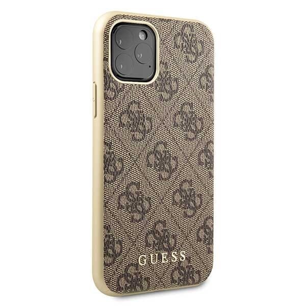 Guess GUHCN58G4GB iPhone 11 Pro brown hard case 4G Collection (Brown) cena un informācija | Telefonu vāciņi, maciņi | 220.lv