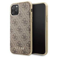 Guess GUHCN58G4GB iPhone 11 Pro brown hard case 4G Collection (Brown) cena un informācija | Telefonu vāciņi, maciņi | 220.lv