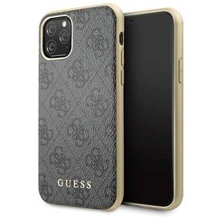 Guess GUHCN58G4GG iPhone 11 Pro grey hard case 4G Collection (Grey) cena un informācija | Telefonu vāciņi, maciņi | 220.lv