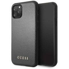 Guess GUHCN65IGLBK iPhone 11 Pro Max black hard case Iridescent (Black) cena un informācija | Telefonu vāciņi, maciņi | 220.lv