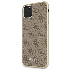 Guess GUHCN65G4GB iPhone 11 Pro Max brown hard case 4G Collection (Brown) cena un informācija | Telefonu vāciņi, maciņi | 220.lv
