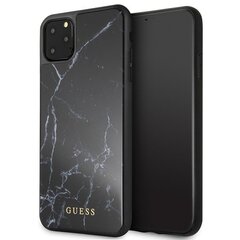 Guess GUHCN65HYMABK iPhone 11 Pro Max black Marble (Black) cena un informācija | Telefonu vāciņi, maciņi | 220.lv