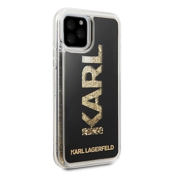 Karl Lagerfeld KLHCN58KAGBK iPhone 11 Pro black Karl logo Glitter (Black) cena un informācija | Telefonu vāciņi, maciņi | 220.lv