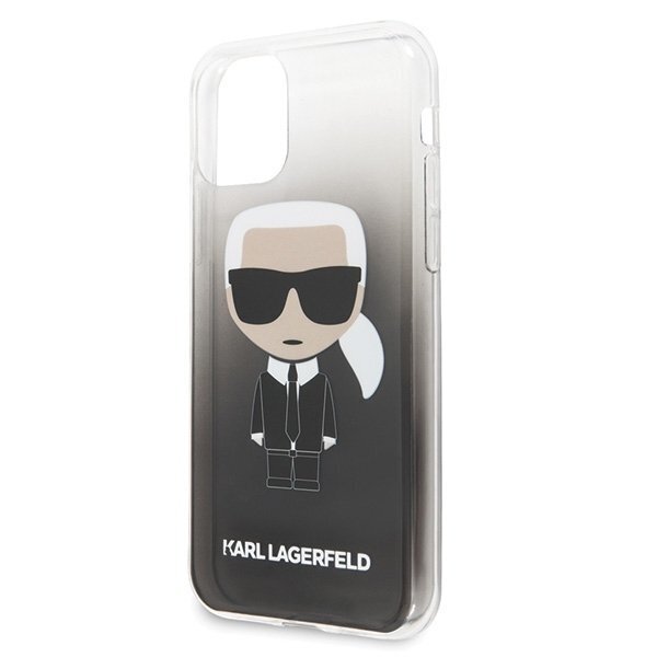 Karl Lagerfeld KLHCN58TRDFKBK iPhone 11 Pro black Gradient Ikonik Karl (Black) cena un informācija | Telefonu vāciņi, maciņi | 220.lv