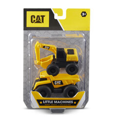 Mini mašīnītes Cat, 2 gab. цена и информация | Конструктор автомобилей игрушки для мальчиков | 220.lv
