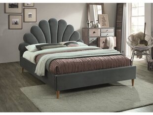 Кровать Signal Meble Santana Velvet 160x200 см, серая цена и информация | Кровати | 220.lv