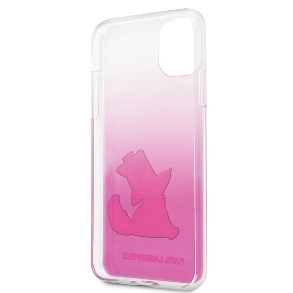 Karl Lagerfeld KLHCN65CFNRCPI iPhone 11 Pro Max hardcase pink Choupette Fun (Pink) cena un informācija | Telefonu vāciņi, maciņi | 220.lv