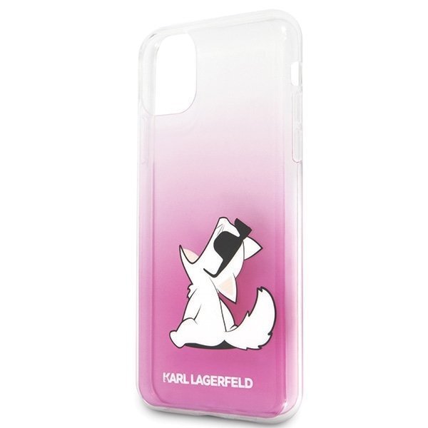 Karl Lagerfeld KLHCN65CFNRCPI iPhone 11 Pro Max hardcase pink Choupette Fun (Pink) cena un informācija | Telefonu vāciņi, maciņi | 220.lv