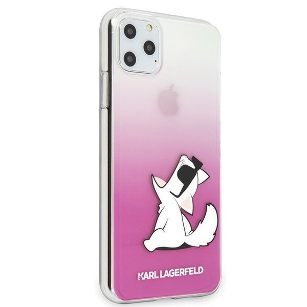 Karl Lagerfeld KLHCN65CFNRCPI iPhone 11 Pro Max hardcase pink Choupette Fun (Pink) cena un informācija | Telefonu vāciņi, maciņi | 220.lv