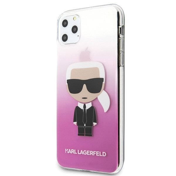 Karl Lagerfeld KLHCN65TRDFKPI iPhone 11 Pro Max pink Gradient Ikonik Karl (Pink) cena un informācija | Telefonu vāciņi, maciņi | 220.lv