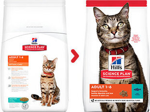 Hill's Science Plan Adult kaķu barība ar tunci, 10kg cena un informācija | Sausā barība kaķiem | 220.lv