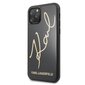 Karl Lagerfeld KLHCN58DLKSBK iPhone 11 Pro black hard case Signature Glitter (Black) cena un informācija | Telefonu vāciņi, maciņi | 220.lv