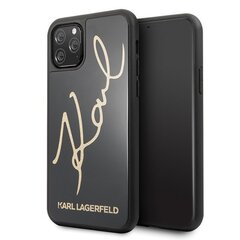 Karl Lagerfeld KLHCN58DLKSBK iPhone 11 Pro black hard case Signature Glitter (Black) цена и информация | Чехлы для телефонов | 220.lv