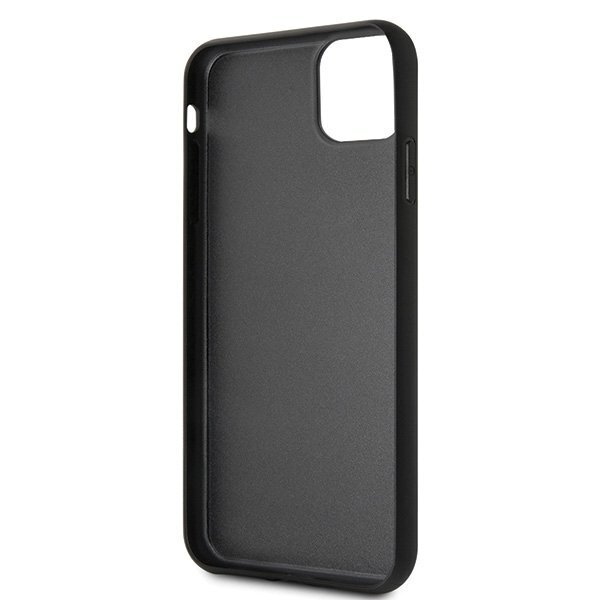 Karl Lagerfeld KLHCN65DLKSBK iPhone 11 Pro Max black hard case Signature Glitter (Black) cena un informācija | Telefonu vāciņi, maciņi | 220.lv