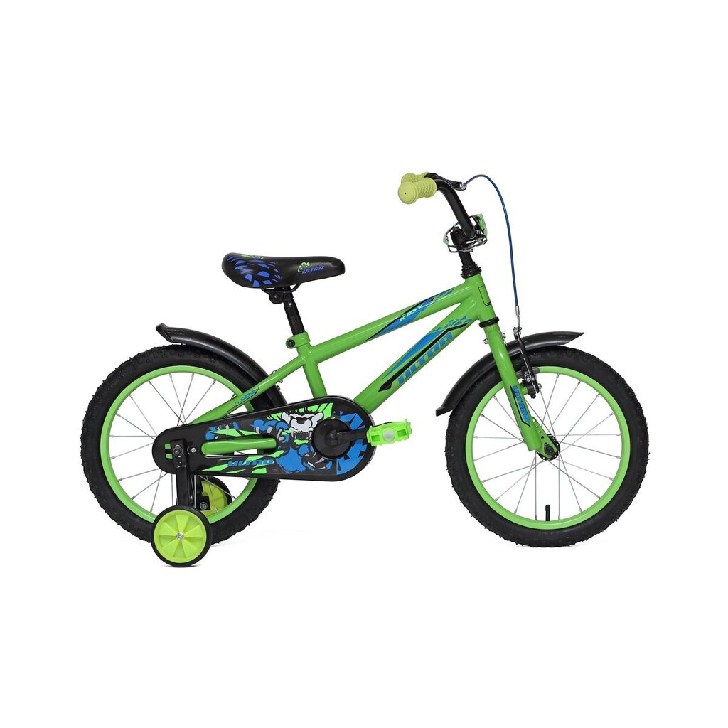 Bērnu velosipēds CROSS Ultra Kidy 16" Zaļš cena un informācija | Velosipēdi | 220.lv