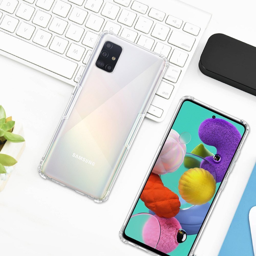 Nillkin Nature īpaši plāns vāciņš Samsung Galaxy A51 caurspīdīgs цена и информация | Telefonu vāciņi, maciņi | 220.lv