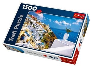 Puzle Trefl „Santorini" 1500 d. cena un informācija | Puzles, 3D puzles | 220.lv