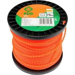 Aukla trimmerim (pīta) Silent Flo d-2,7mm x 70m (89485) cena un informācija | Dārza tehnikas rezerves daļas | 220.lv