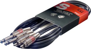 Stagg STC6PCM, Aux 6.35 мм/RCA, 6 м цена и информация | Кабели и провода | 220.lv