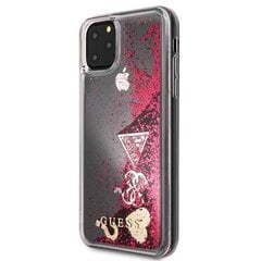 Чехол для телефона Guess GUHCN65GLHFLRA Apple iPhone 11 Pro Max raspberry hard case Glitter Hearts цена и информация | Чехлы для телефонов | 220.lv