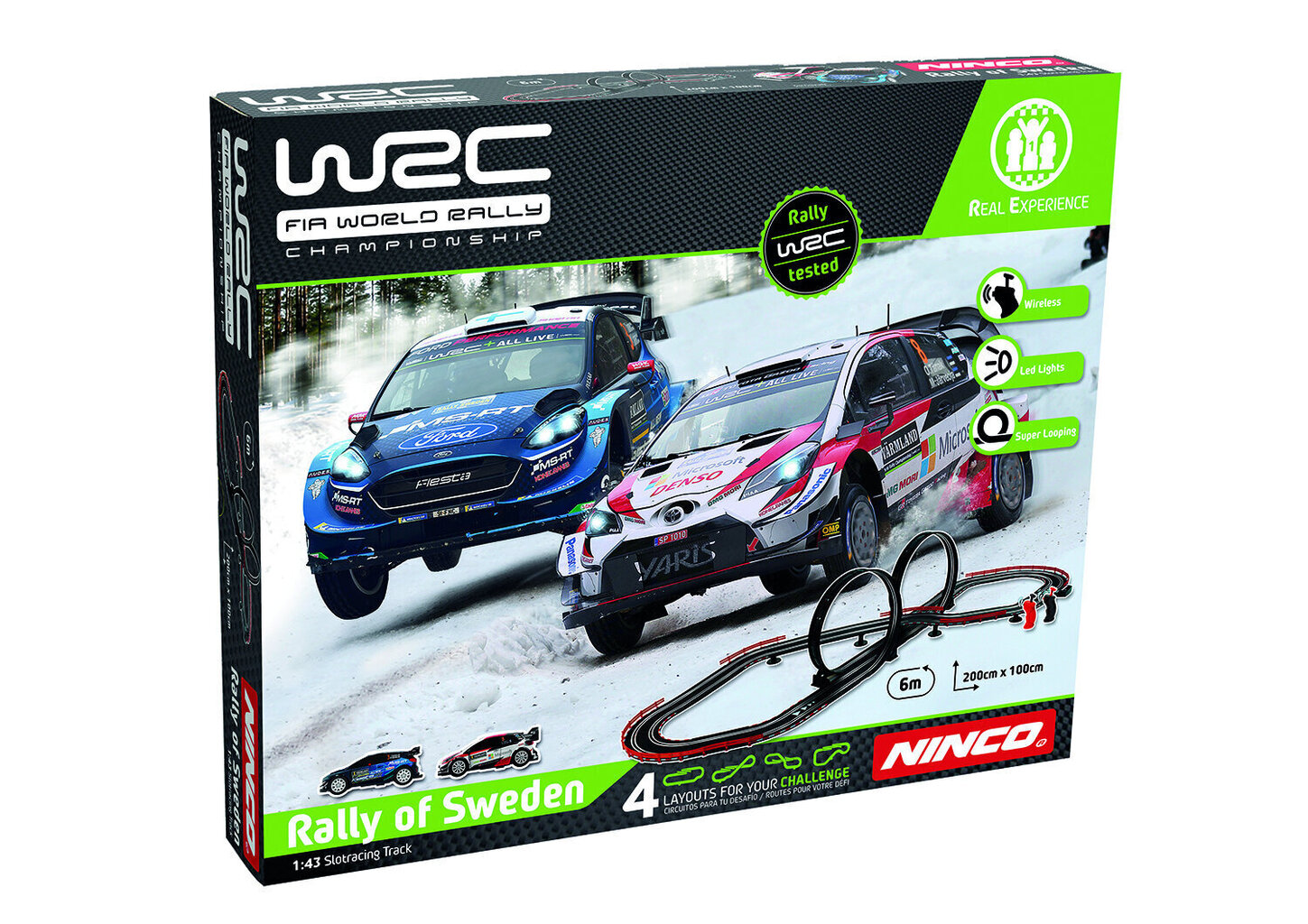 Komplekts Ninco „WRC Zviedrijas rallijs“ цена и информация | Rotaļlietas zēniem | 220.lv