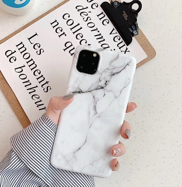 Wozinsky Marble TPU case cover for iPhone 11 Pro black (Black) cena un informācija | Telefonu vāciņi, maciņi | 220.lv