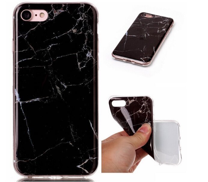Wozinsky Marble TPU case cover for iPhone 11 Pro black (Black) cena un informācija | Telefonu vāciņi, maciņi | 220.lv
