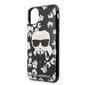 Karl Lagerfeld KLHCN58FLFBBK iPhone 11 Pro black Flower Ikonik Karl (Black) cena un informācija | Telefonu vāciņi, maciņi | 220.lv