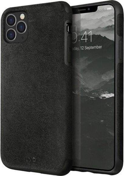 UNIQ Sueve protective case for iPhone 11 Pro Max black (iPhone 11 Pro Max \ Black) cena un informācija | Telefonu vāciņi, maciņi | 220.lv